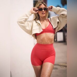 Gymshark Whitney Simmons Shorts Coral Red